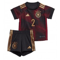 Camisa de time de futebol Alemanha Antonio Rudiger #2 Replicas 2º Equipamento Infantil Mundo 2022 Manga Curta (+ Calças curtas)